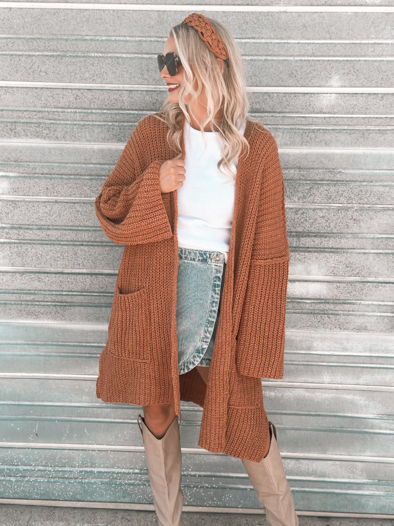 Bex Cardigan in Pumpkin