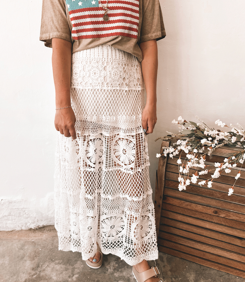 Daisy Crochet Skirt