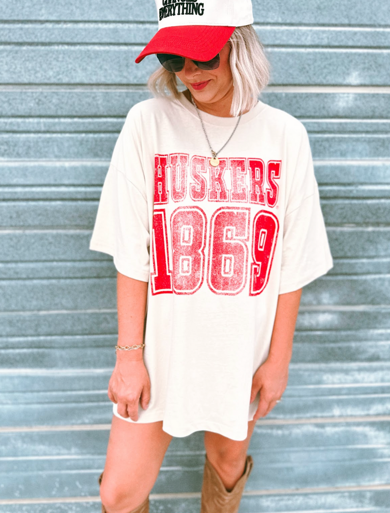 Huskers 1869 Oversized Tee