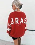 Red Nebraska Barkley Crewneck