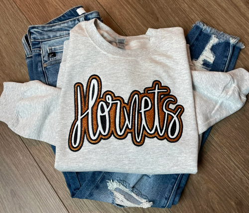 Gray Glitter Warriors Sweatshirt