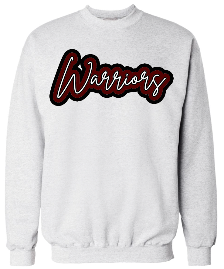 Gray Glitter Warriors Sweatshirt