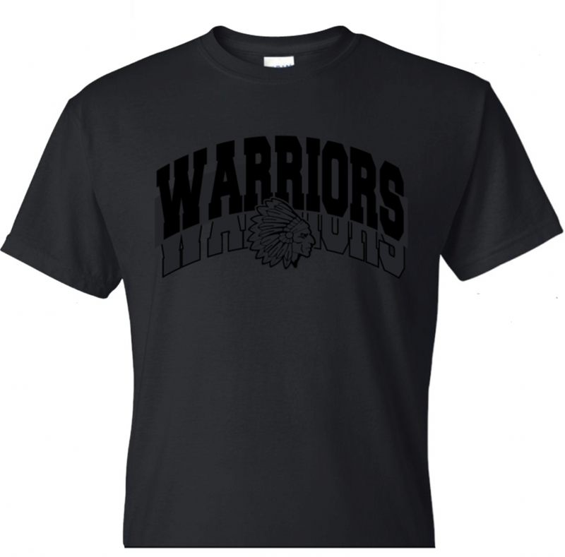 Warriors Black Gradient Top