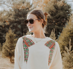 Christmas Bow Corded Sweater