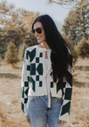 Nikkie Tie Sweater in Abstract Pine