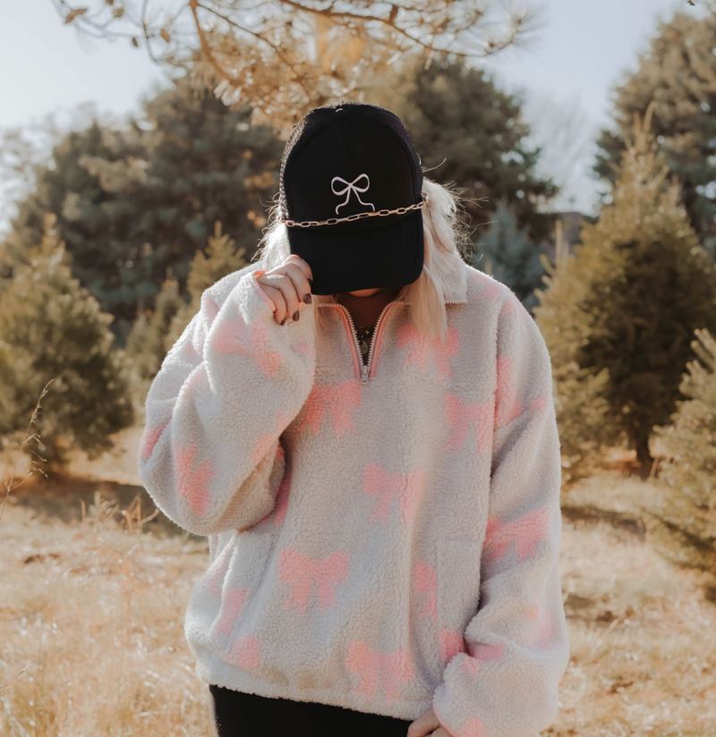 Black Bow Trucker Hat