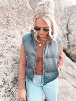 Issey Reversible Vest in Gray/Clove